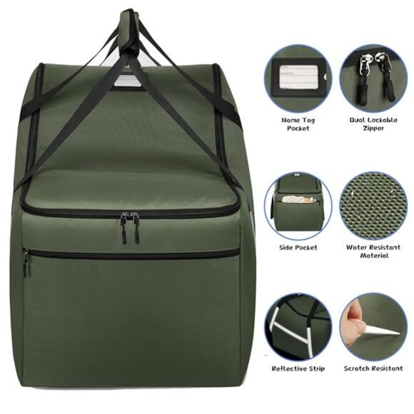 Infant Car Seat Travel Bag Airplane Baby Car Seat Carrier Padded Gate Check Bag - Picture 3 of 8